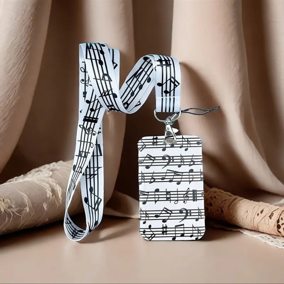 Lanyards For Keys, Keychain, Badge Holder, 1 pc, NEW, Music Note ๐ - Picture 4 of 10